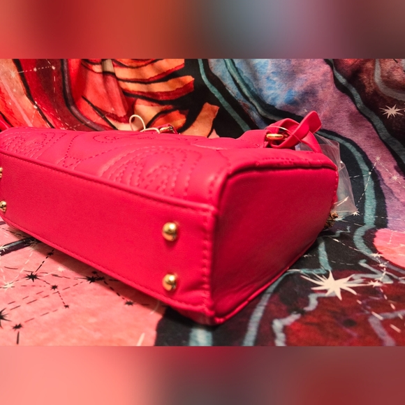 NWT VALENTINO ORLANDI PINK QUILTED HANDBAG - Picture 7 of 11